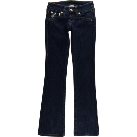 True Religion Denim - True Religion Becky Boot Cut Jeans Women's 26 Flap Pockets Stretch Low Rise A895